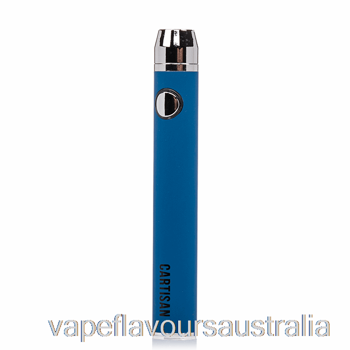 Vape Australia Cartisan Button VV 650 510 Battery Blue